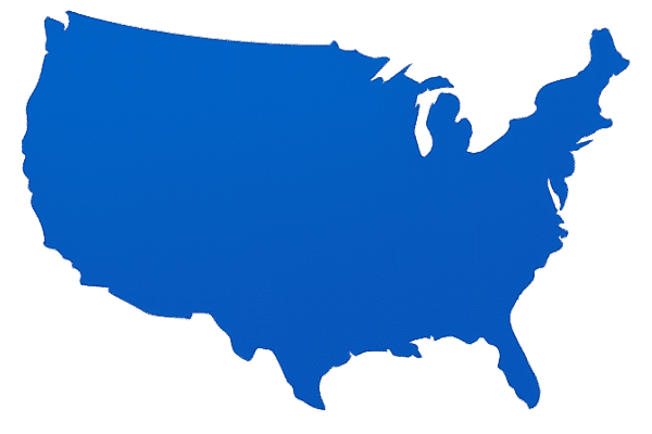 United States map graphic